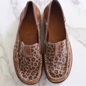 Ariat Brown and Black Flats Comfortable Loafers